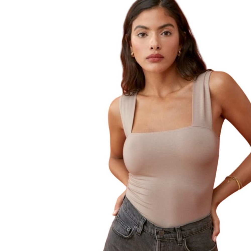 Reformation Clarke Square Neck Tank xs
